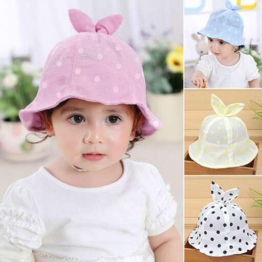 baby girl in hat