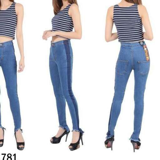 jeans with a striped top