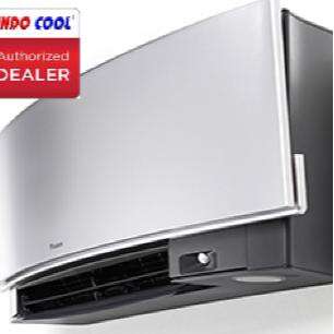 a large silver refrigerator with a black base and a black vent.