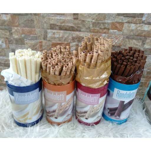 chocolate and vanilla ice cream in a jar