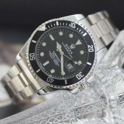 a watch that is made of steel and is designed to look like a watch.