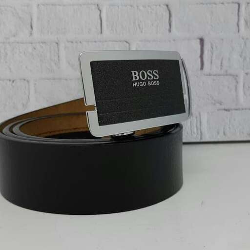 the box is made of black leather.