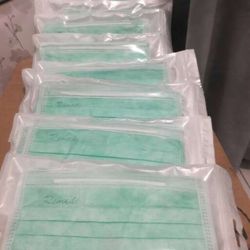 the first row of medical supplies