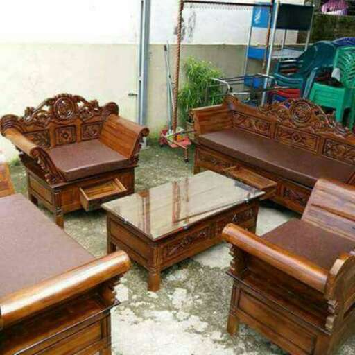 a pair of antique furniture