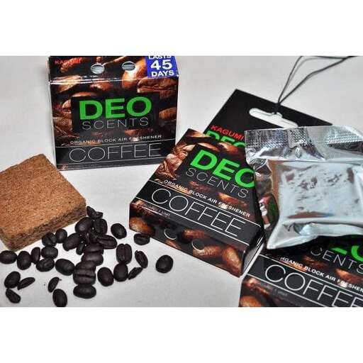 coffee beans and coffee beans in a bag