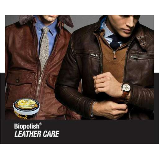 leather jacket with a pocket square