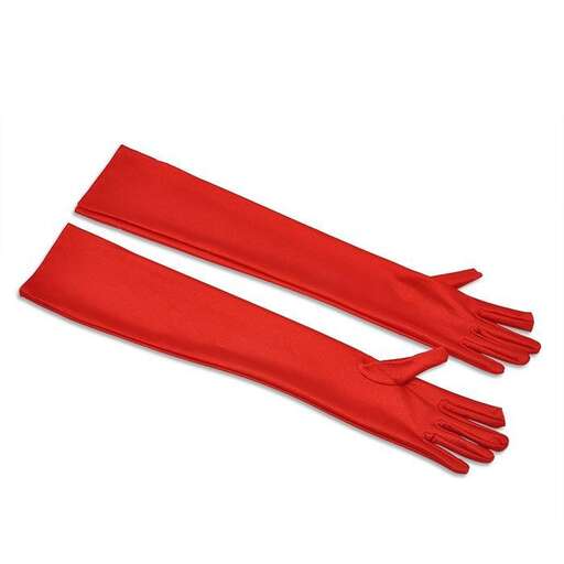 red scarf with a hint of red