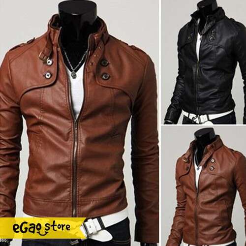 leather jacket with a white shirt