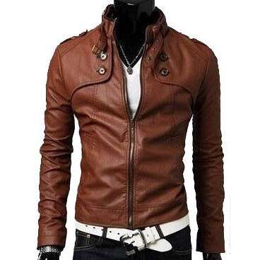 leather jacket with a white shirt and jeans