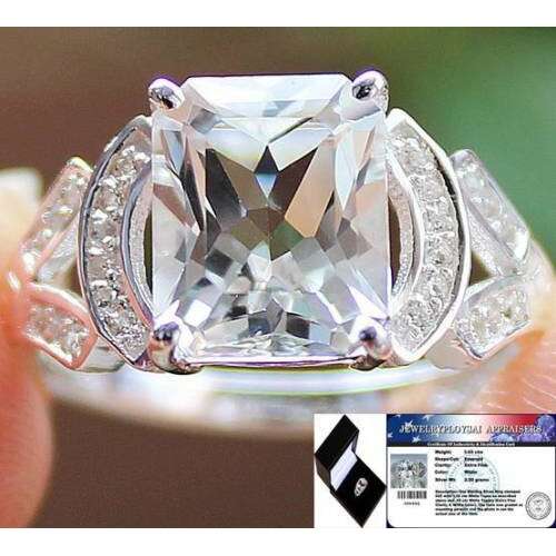 the ring is a diamond that was cut in half.