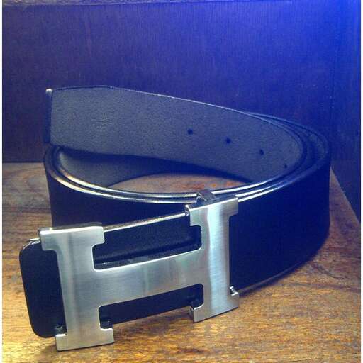 the belt is made from a leather belt.