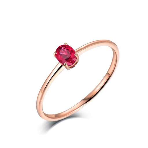 ring with a pink sapphire