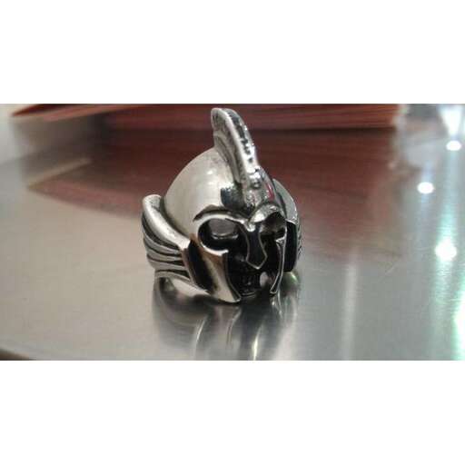 a ring made of sterling silver.