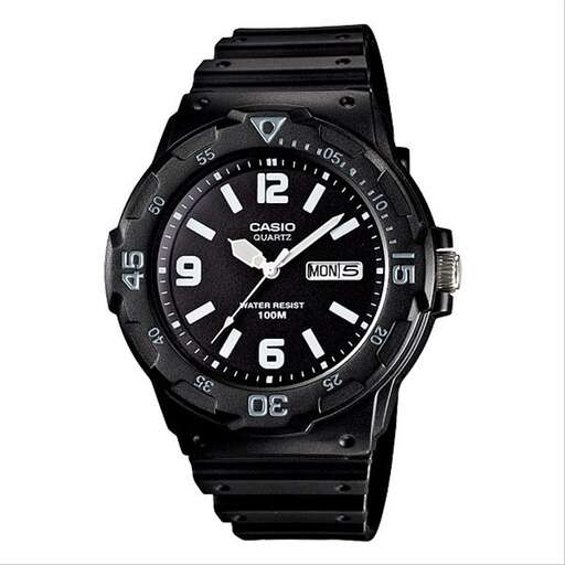 black watch with a black dial