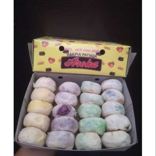 a box of marshmallows in a box with a box of chocolates.