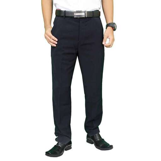 a man in black pants