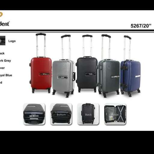 a picture of a variety of suitcases.