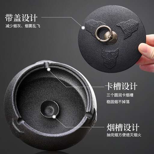 the case is made of black leather.
