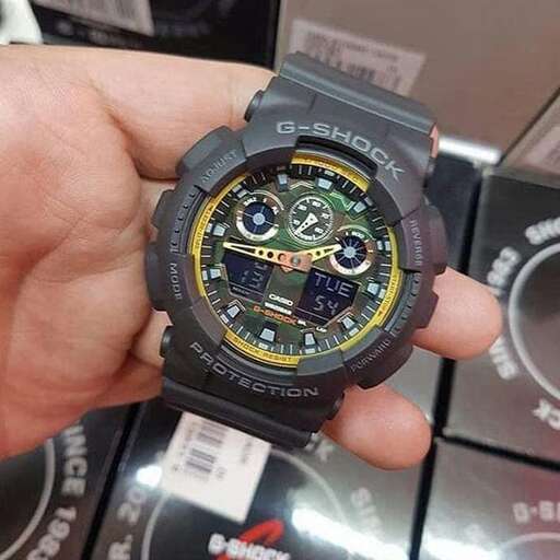 the watch is made from a single piece of metal.