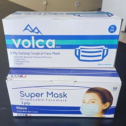 a box that has a face mask on it.