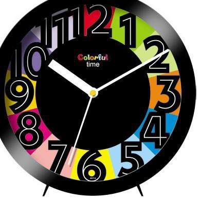 a clock designed by the colorful colorful characters of the zodiac signs.