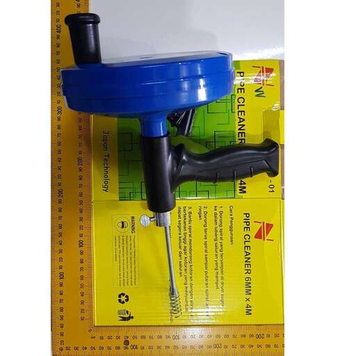 a blue drill is on a yellow and blue tool.