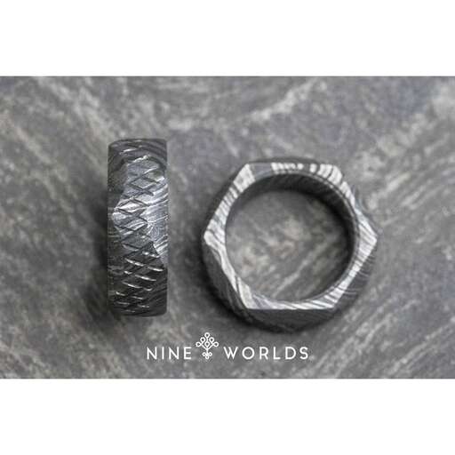 a pair of sterling silver rings
