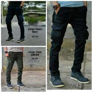 the shoes are made of black jeans.