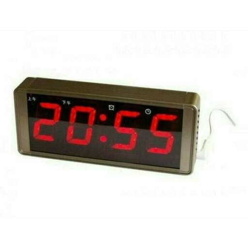a digital clock with the time displayed on a white background.