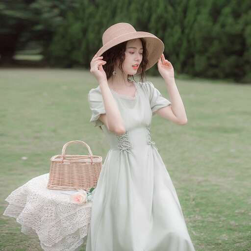 girl in a hat