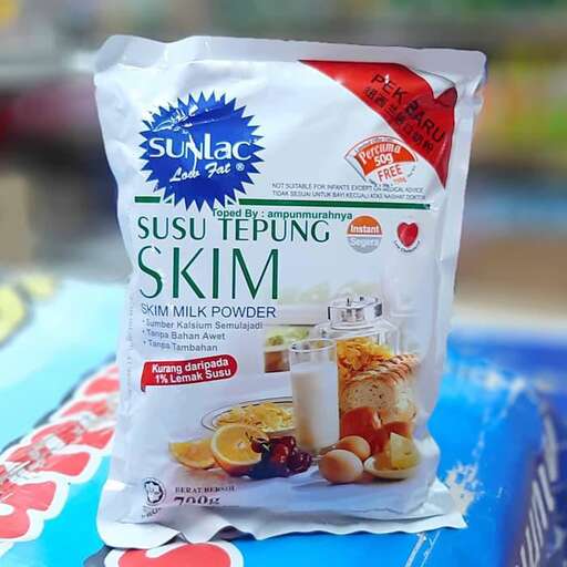 a bag of food that is sitting on a table.