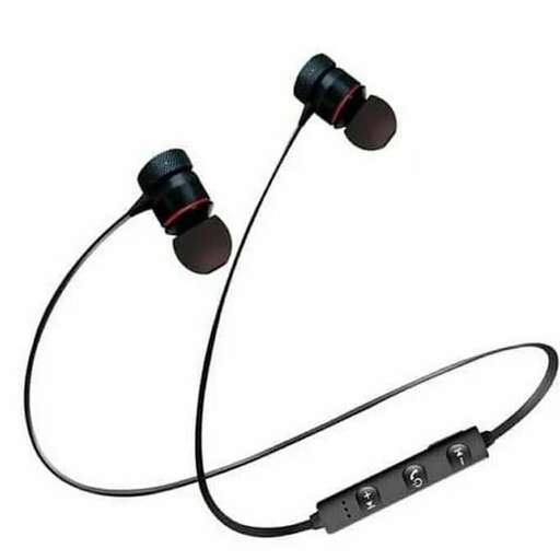 the headphones are available in black and red.