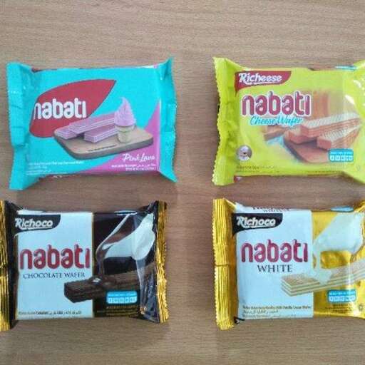 two bags of chocolate and a packet of ice cream.