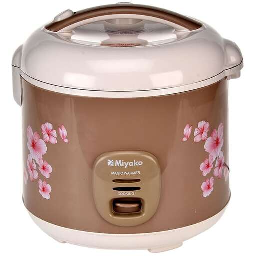 a crock pot with flowers on it.