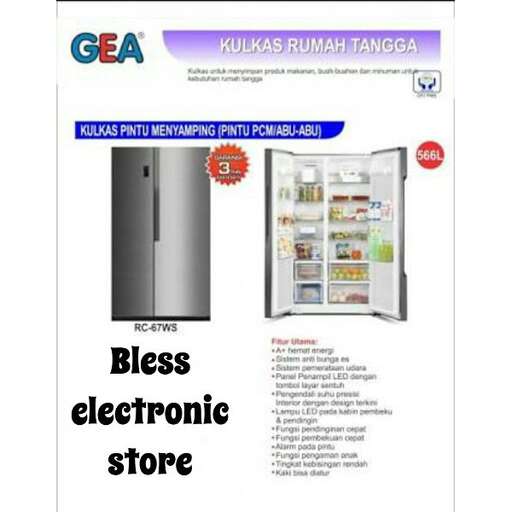 a refrigerator with a sign that says 
