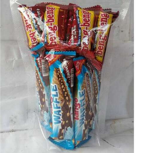 a large bag of chocolates