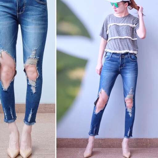 jeans with a high waist