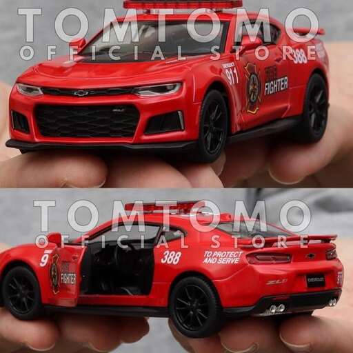 automobile model with a customised race car