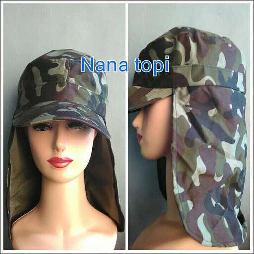 hat with a scarf and a scarf