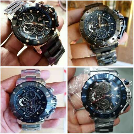 the watch is a watch that is made of steel and is a very unique design.