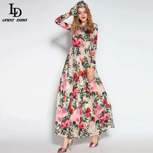 floral dress with a floral print