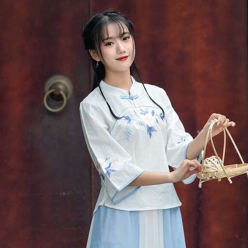 a girl in traditional dress