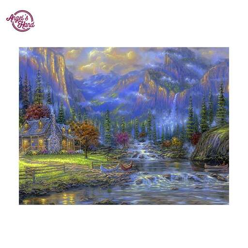 a river in the mountains