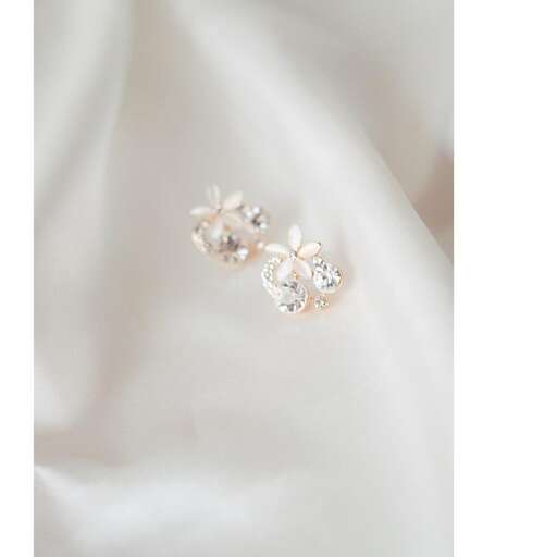 the flower is made from sterling silver.