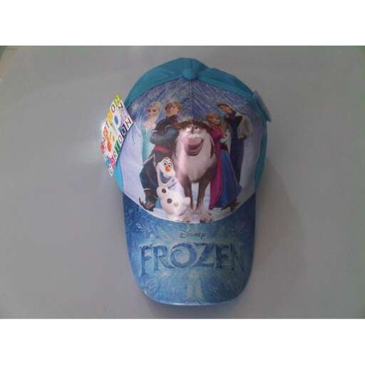 a hat with a picture of a cow on it.