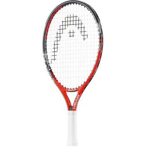 tennis racket with a face on a white background