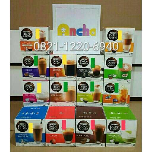 a display of various drinks in a box.