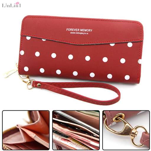 a small leather bag with a zipper.