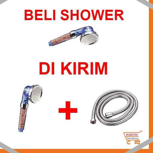 a picture of a shower head and a hose.