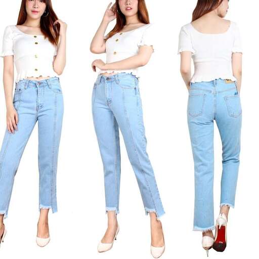 a fashion look featuring t - shirts, jeans and flats.